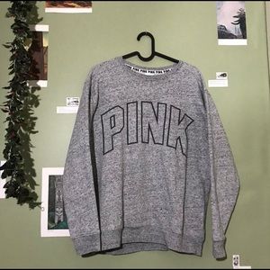 Grey Pink Crewneck